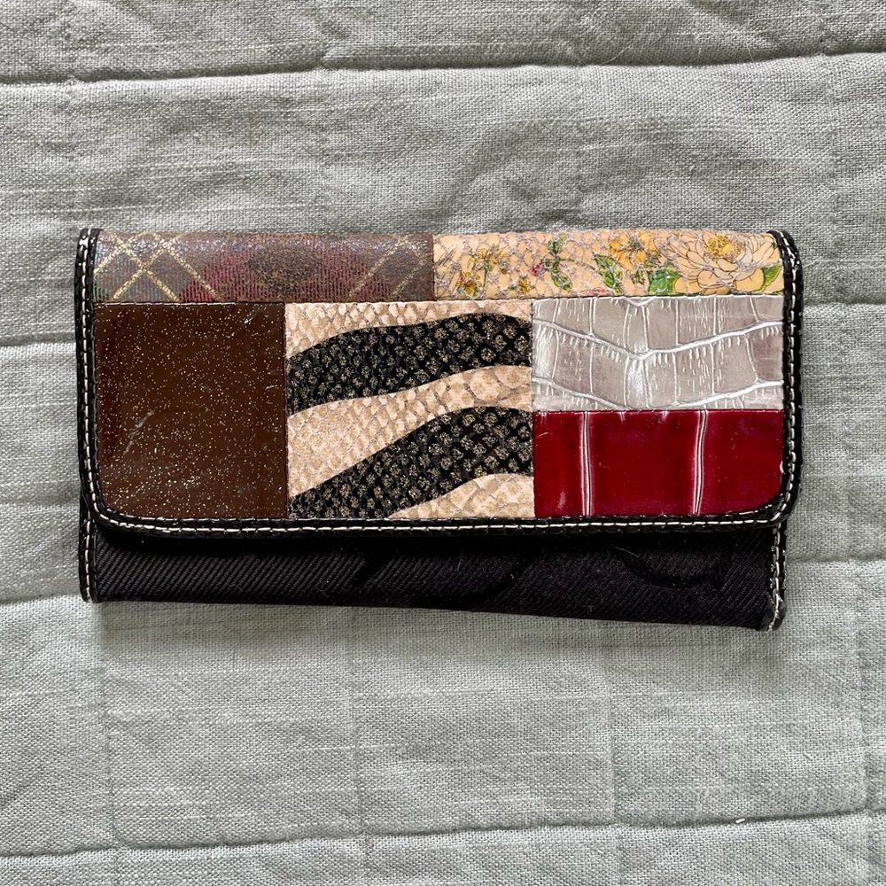 Patchwork Trifold Wallet